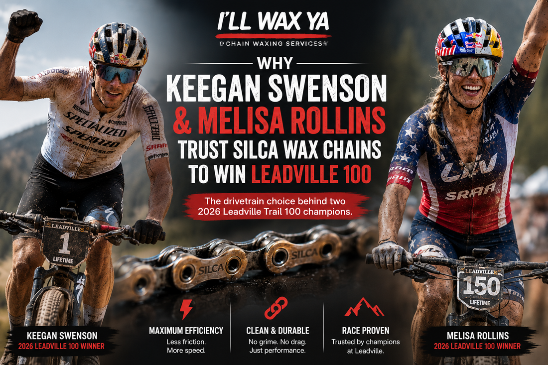 Keegan Swenson and Melisa Rollins Leadville 100 SILCA waxed chain